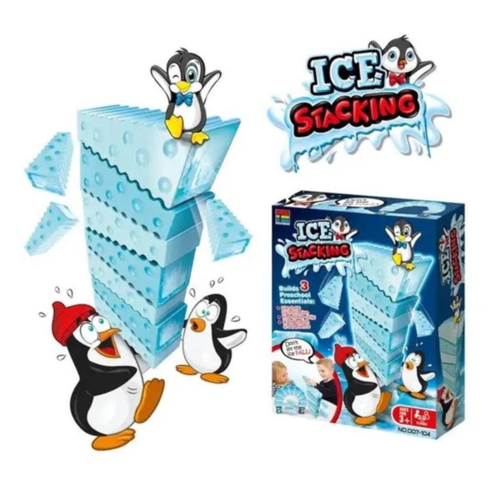 Penguin Balancing Ice Stacking Game